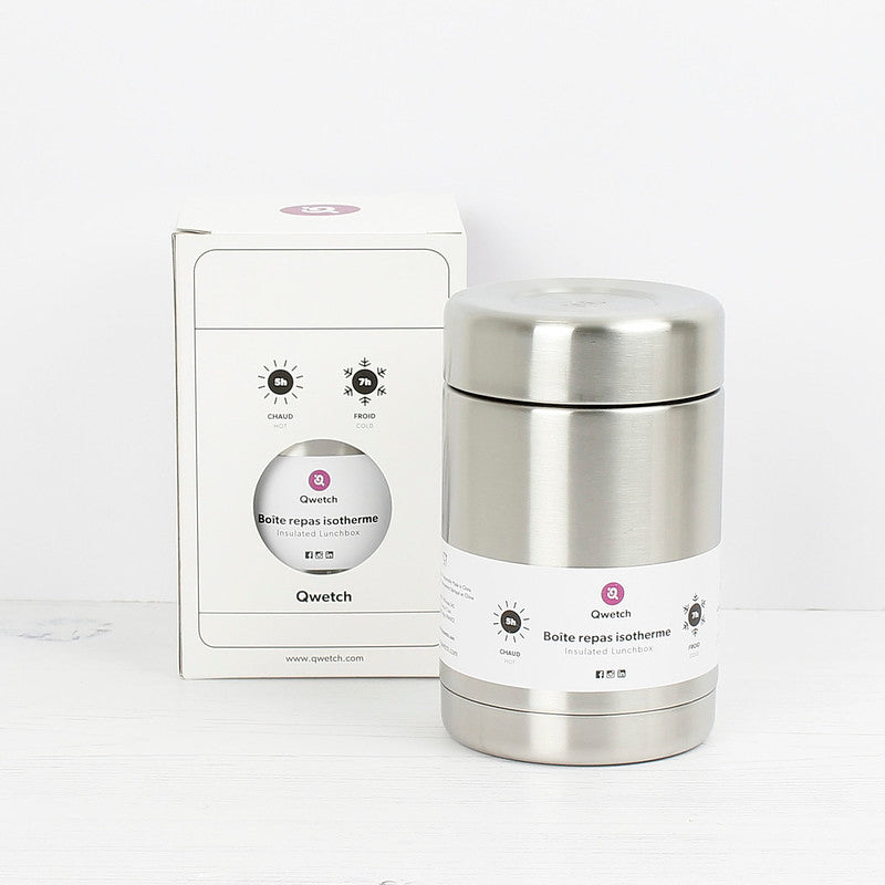 650ml Insulated Stainless Steel Food Jar in Brushed Steel