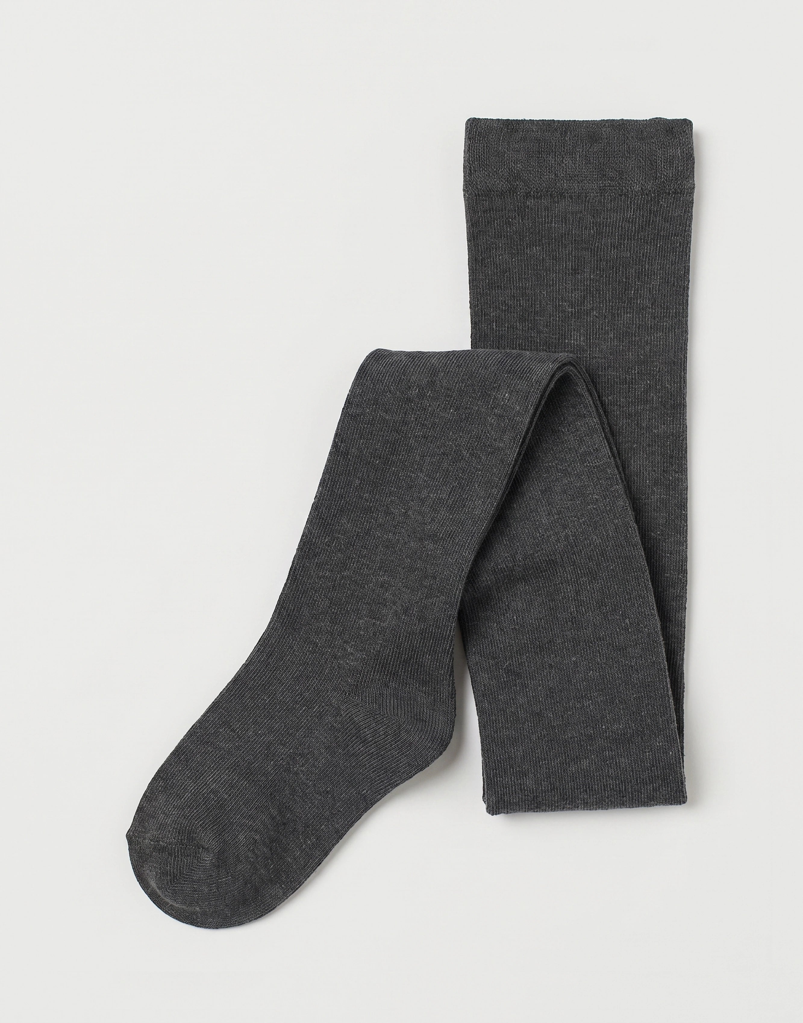 Grey organic cotton school tights made from GOTS-certified organic cotton.