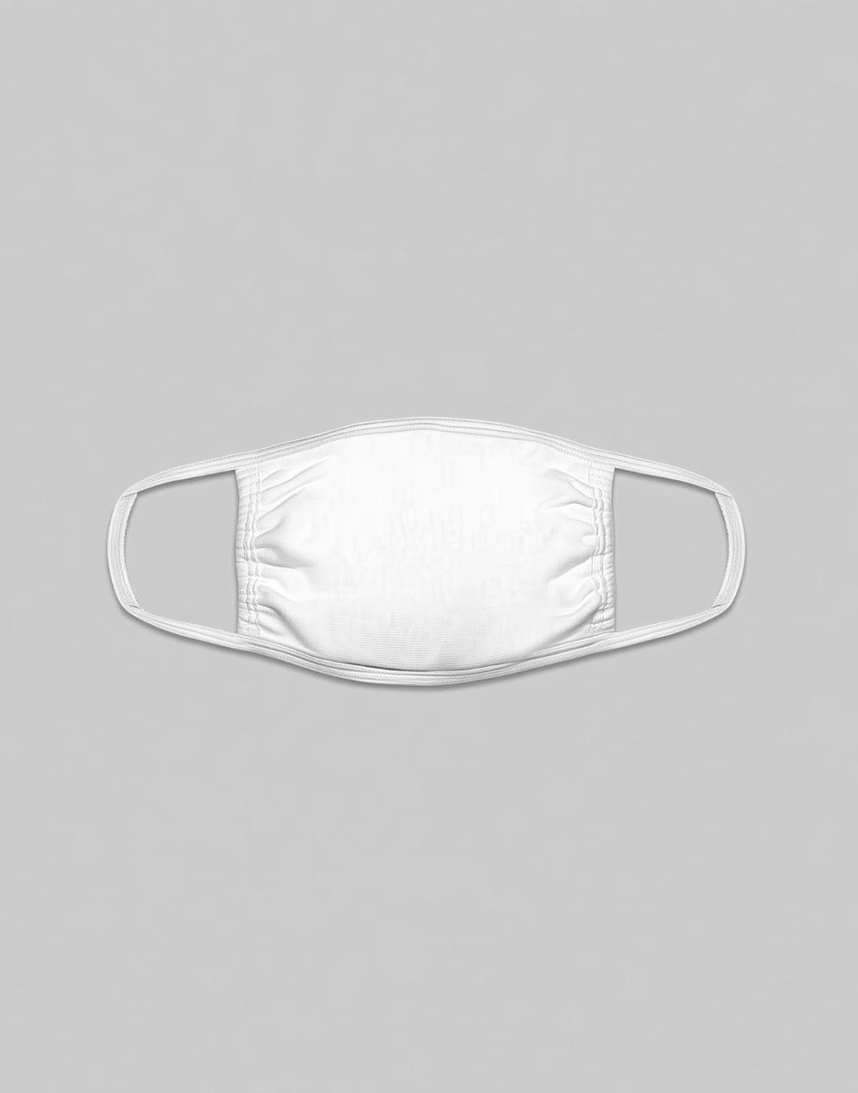 White double layer organic cotton face mask made from 100% organic cotton.