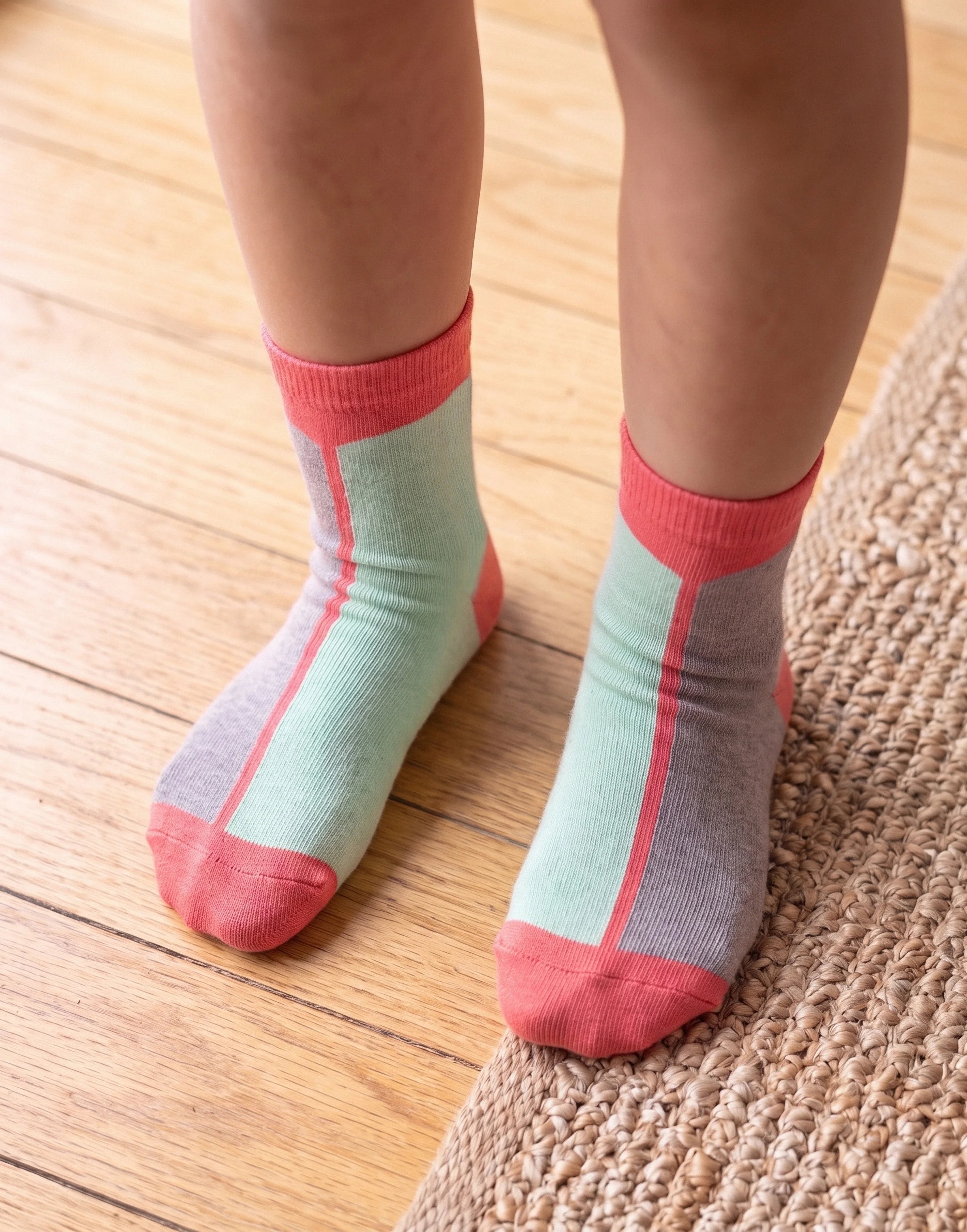 Organic Cotton Contrast Ankle Socks