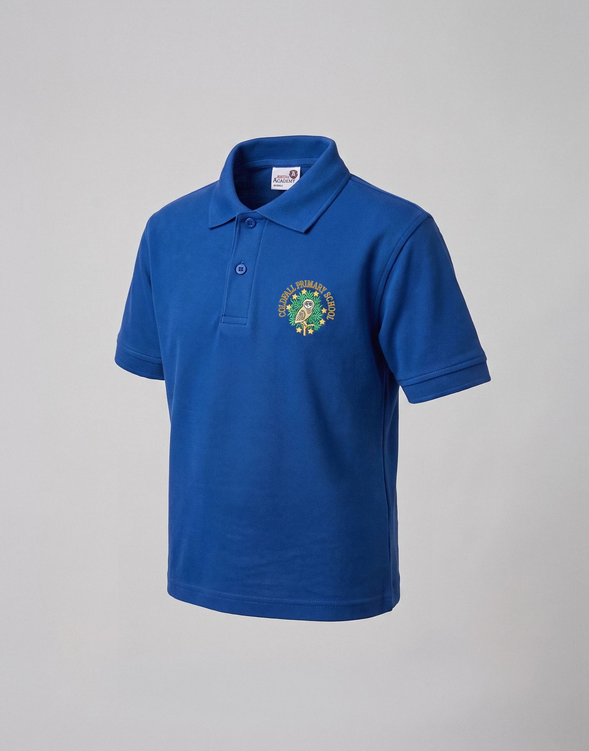 Royal Blue Polo Shirt with Coldfall Primary School Logo