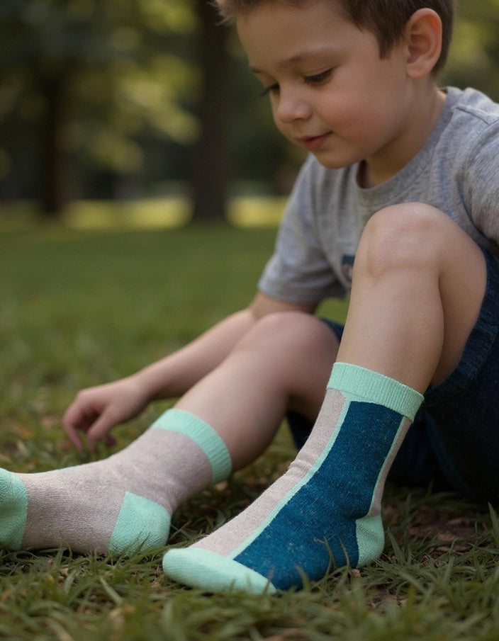 Contrast Ankle Socks 100% organic cotton 