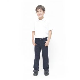 navy organic cotton school trousers