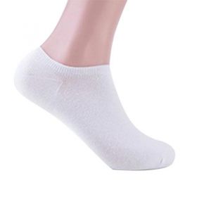 white organic cotton sport socks