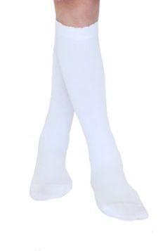organic cotton white knee high socks
